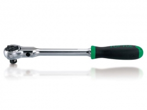 Трещотка 1/4" 72зуб. 155мм поворотная головка TOPTUL