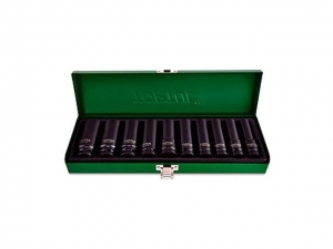 Набор головок ударн.  1/2" глубокие 10 пр. метал. кейс TOPTUL