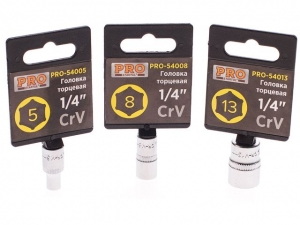 Головка 1/4" 13мм 6гр. PRO STARTUL (PRO-54013)
