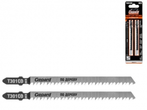 Пилка лобз. по дереву T301CD (2 шт.) GEPARD (пропил прямой, тонкий, аккуратный и чистый рез)