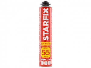 Пена монтажная профессиональная всесезонная STARFIX Gunfoam (730мл) (Выход пены до 55 литров)