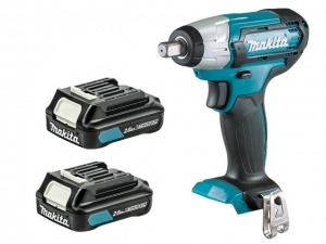 Аккум. ударный гайковерт MAKITA CXT TW 141 DWAE в чем. (12.0 В, 2 акк., 2.0 А/ч Li-Ion, посадочн. квадрат 1/2 ", 145 Нм, вес 1.1 кг)