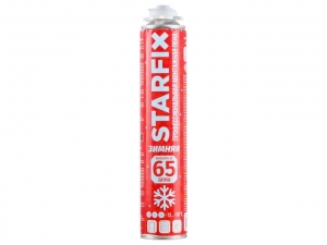 Пена монтажная профессиональная зимняя STARFIX Gunfoam Winter 65 (850 мл) (Выход пены до 65 литров   Температура применения: от -12 °С до +30 °С Можно