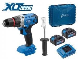 Аккум. дрель-шуруповерт BULL SR 1802 в чем. XLTpro БЕСЩЕТ., 18 В, 80 Н*м, 2*4 А*ч, БЗП 13 мм (шурупы до 10 мм)