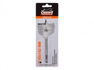 Сверло по дереву перьевое ф55мм GEPARD (GP0415-55) (Impact, перовое)