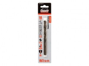 Сверло по металлу ц/х 10.0х87х133 мм HSS-Co GEPARD (кобальт 5%)