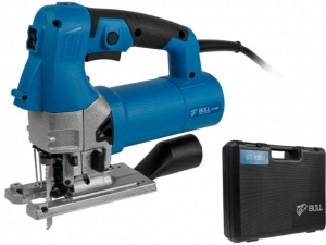 Лобзик электрический BULL ST 1301 в чем. 800 Вт, 800-2600 ход/мин, до 135 мм (Кабель 4 м, подсветка, литая алюминиевая платформа, работа с пылесосом, 