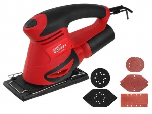 Виброшлифмашина WORTEX SS 1920 в кор. + набор насадок 200 Вт, 90х187 мм, 10000 кол/мин (три насадки (дельта, вибро и эксцентрик))