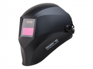 Щиток сварщика с самозатемняющимся светофильтром Solaris ASF390F (черный) (1/2/1/2, 90х35 мм (31,5 см2), DIN 4/11 (фикс))