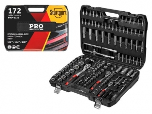 Набор головок и бит 172пр. 1/4",3/8",1/2" PRO STARTUL STUTTGART (PRO-172S) (6 граней)