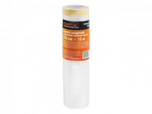 Пленка защитная с бумажной клейкой лентой 270смх15м STARTUL PROFI (ST9025-270) (для внутренних работ, укрывная)