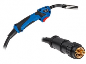 Горелка сварочная MIG MAG WG-15 (3м, 180А) SOLARIS (CO2: 180 A, Ar (Ar+CO2): 150 A, 0.6-1.0 мм, ПВ - 45%, 3 метра, М6)