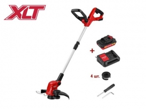 Триммер аккум. WORTEX TB 3018 ALL1 XLT SET 18В, 1 акк., 2 Ач, шир.скаш.300 мм, полуавт.головка, л (телескоп. штанга, рег.угол 0-60°)