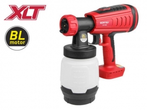 Аккум. краскораспылитель WORTEX CPS 1808 в кор. ALL1 XLT SOLO БЕСЩЁТ.ДВИГ., 18В, 1000 мл/мин, 0.8 л (БЕСЩЁТ.ДВИГ., 18 В, БЕЗ АКБ И ЗУ, 1000 мл/мин, 0.