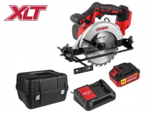 Аккум. циркулярная пила WORTEX CCS 1816-1 в чем. ALL1 XLT SET 18 В, 165 мм, до 55 мм, 4 А*ч (18.0 В, АКБ 1х4 А*ч, ЗУ 2А, 165х20 мм, до 55 мм)