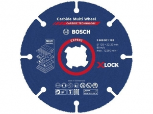 Круг отрезной 125х2.5x22.2 мм дерево, пластик, гипсокартон X-LOCK Carbide BOSCH ( прямой)