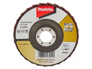 Круг лепестковый 125x22,23 мм, стекловолокно, угловой (сред. полир-ка) B-40808 MAKITA (125x22,23 мм., полировочный диск стекловолокно, угловой (сред. 