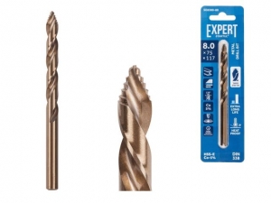 Сверло по металлу ц/х 8.0х75х117 мм HSS-Co EXPERT STARTUL (кобальт 5%)
