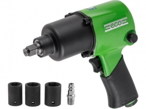 Пневмогайковерт 1/2" ECO AIW-742S (742 Нм, Ударный мех-м: twin hammer, 218 л/мин, 7500 об/мин, Макс. резьба: М16)