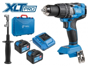 Аккум. дрель-шуруповерт BULL SR 1805 в чем. XLTpro, 2х6 А*ч, БЕСЩЕТ., 18 В, 120 Н*м, БЗП(мет.) 13 мм (Доп. функции: Ударное сверление, "AntiKickback",