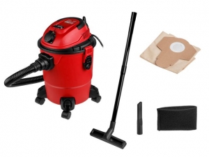 Пылесос WORTEX VC 2014-1 WS в кор. 1200 Вт, 20 л, шланг 3 м (c доп. розеткой, 38 мм диаметр шланга, 61 мм посадочное под мешки)