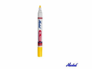Маркер промышл. перманентный на основе жидк. краски MARKAL SL100 ЖЕЛТЫЙ (Толщина линии 3 мм. Цвет желтый)