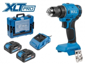 Аккум. дрель-шуруповерт BULL SR 1803 Xcase XLTpro БЕСЩЕТ., 2x2 А*ч, 18 В, 45 Н*м, БЗП 10 мм (шурупы до 10 мм)