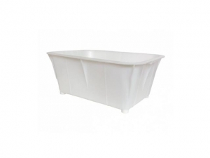 Ящик хозяйственный с ручками 40л (белый, пищевой) (белый, пищевой, производство РБ) (ЮстаПласт)