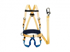 Удерживающая страховочная привязь УСП-2Ж+Строп А 10м (лента) (р-р L) (регулировка от S до L (обхват пояса 740-1440мм))