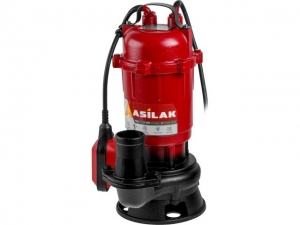 Насос погружной для грязной воды ASILAK SLP-1500 (1500 Вт, 15000 л/ч, погружение до 6 м)