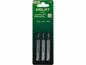 Пилка лобз. по металлу T118B (3 шт.) ВОЛАТ (пропил прямой, тонкий, для базовых работ)