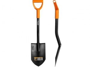 Лопата штыковая цельнометаллическая укороченная 820мм STARTUL METSA (ST6080-09) (толщина полотна 2мм, туристическая, автомобильная)