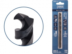 Сверло по металлу ц/х 6.5х63х101 мм HSS-Co Black EXPERT STARTUL (кобальт 5%)