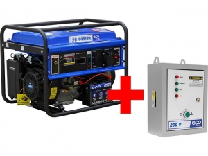 Электростанция (генератор бензиновый) ECO PE-9001ES АКЦИЯ + Блок автоматики ECO (электростарт, 6,5 кВт, 220 В, автозапуск*, бак 25.0 л, вес 81.9 кг)