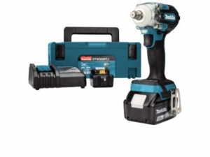 Аккум. ударный гайковерт MAKITA LXT DTW300SF1J MAKPAC (18.0 В, 1 акк., 3.0 А/ч Li-Ion, посадочн. квадрат 1/2 ", 330 Нм)
